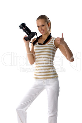 girl with camera