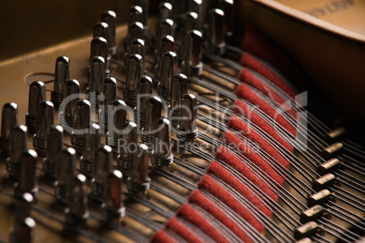 grand piano close-up