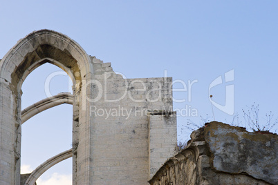 ruins of old cathedral