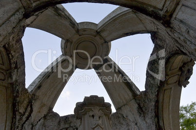 ruins of old cathedral cupola