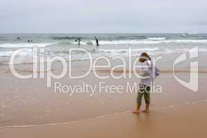 girl and ocean