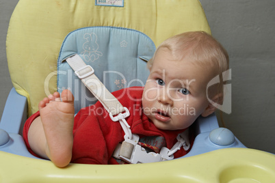 baby with his foot