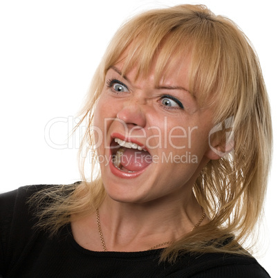 woman screaming