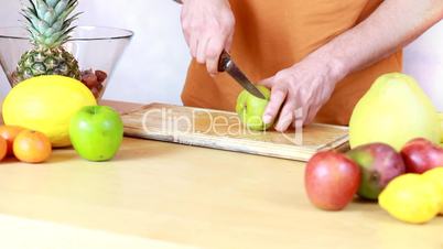Slicing pear
