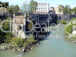 Italy. Rome. Ruins of Ponte Rotto