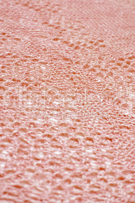 Pink knitted fabric