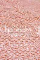 Pink knitted fabric