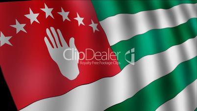 Abkhazia - waving flag detail