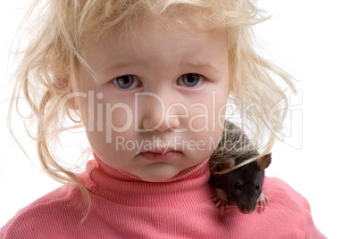 girl with rat