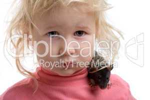 girl with rat