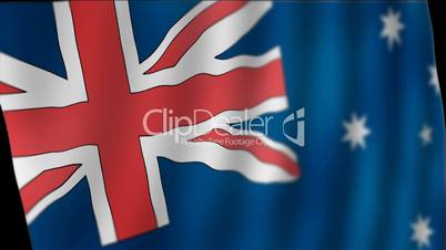 Australia - waving flag detail