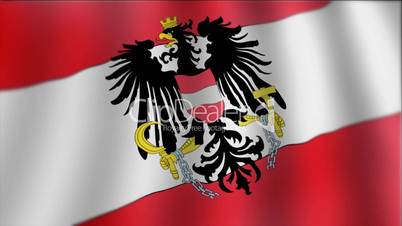 Austria - waving flag detail