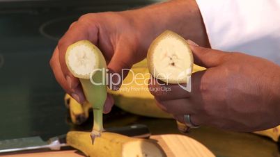 Kochbanane und Banane