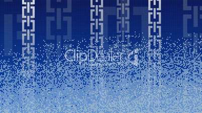 blue loopable motion background digital wave