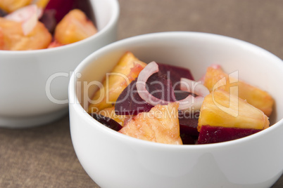 Rote Beete Ananas Salat - Beetroot Pineapple Salad