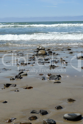 rocks on a beach