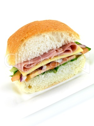 Ham and Salad Roll