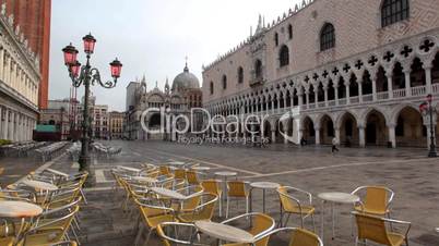 San Marco and people  time lapse