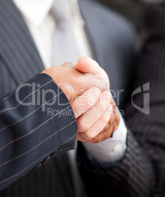 Handshake between two businessmen