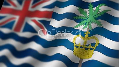 British Indian Ocean Territory - waving flag detail