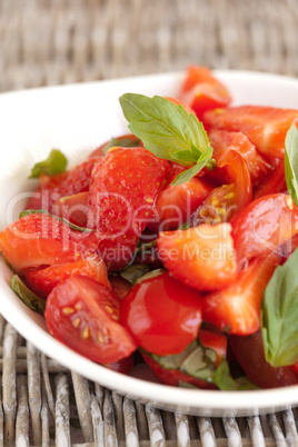 Tomato strawberry salad