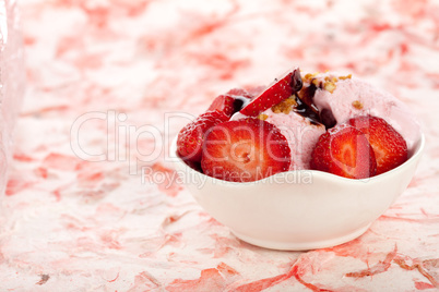 Strawberry icecream