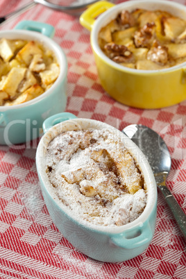 Apple walnut clafoutis