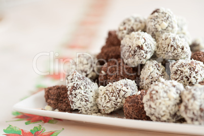 Delicious chocolate truffels