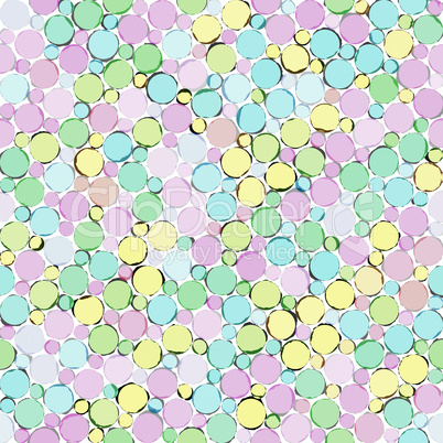 sketch pastel bubble pattern