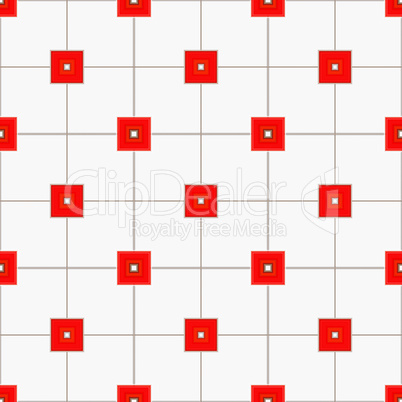 red squares pattern