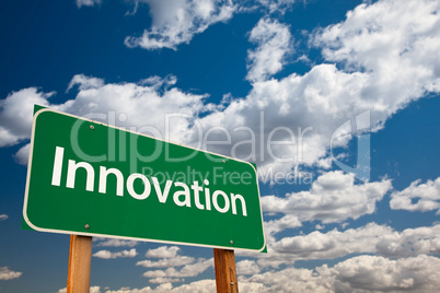 Innovation Green Road Sign