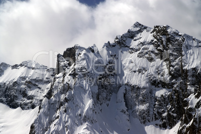 Mountains in cloud