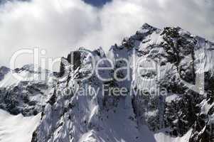 Mountains in cloud