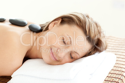 Beautiful woman receiving a Spa treatment