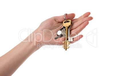 hand with keys