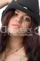 woman in hat