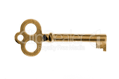 gold vintage key
