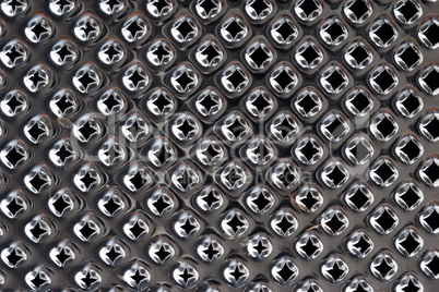 grater texture close-up