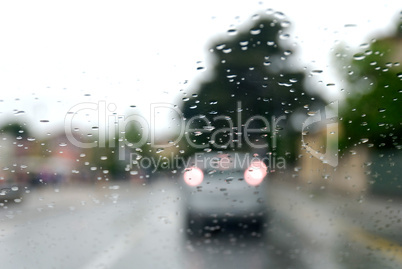 Traffic and Water Drops