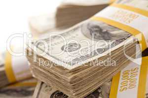 Stacks of One Hundred Dollar Bills