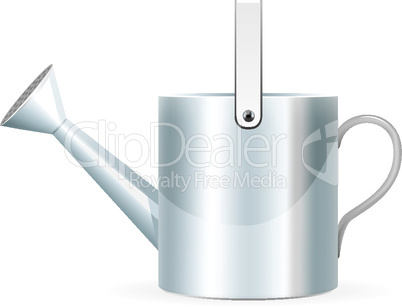 Realistic watering can illustration