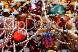 jewelry necklace and gems