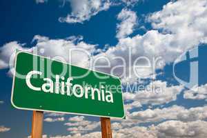 California Green Road Sign