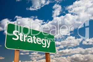 Strategy Green Road Sign