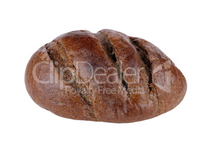 dark bread on isolated