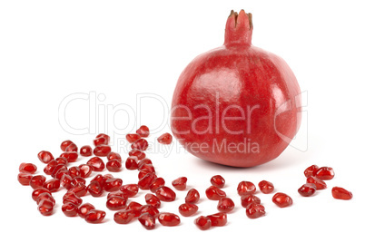 Pomegranate and seeds