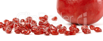 Pomegranate and seeds