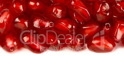 Ripe pomegranate seeds