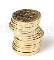 Stack of a golden coins