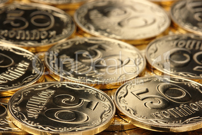 Golden coins background